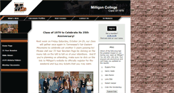 Desktop Screenshot of milliganclassof79.com