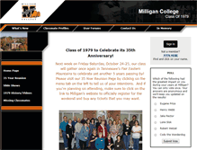 Tablet Screenshot of milliganclassof79.com